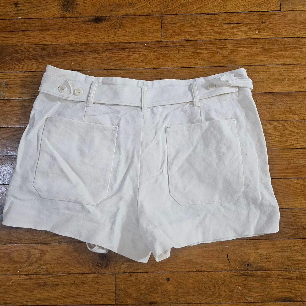 Helmut Lang White Cotton Shorts Women's Size 4